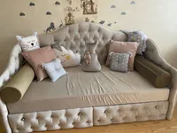 Кровать односпальная мягкая MONIKA, 90x190