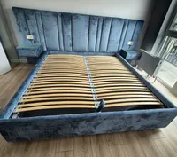 Кровать двуспальная мягкая HILTON с подъемным механизмом и мягкими панелями, 180x200