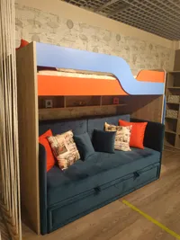 Раскладной диван с обивкой выкатной части БЕРГАМО BER-1900