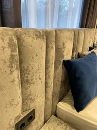 Кровать двуспальная мягкая HILTON с подъемным механизмом и мягкими панелями, 160x200