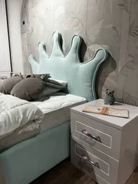 Кровать мягкая QUEEN с подъемным механизмом, 120x200