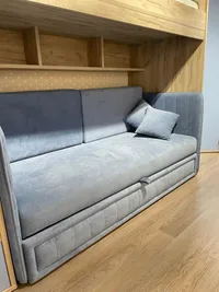 Раскладной диван с обивкой выкатной части BERGAMO BER-1900