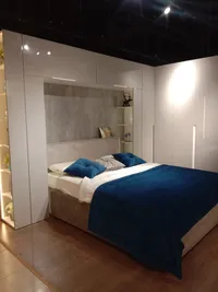 Кровать двуспальная мягкая OSTIN  с подъемным механизмом, 160x200