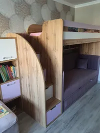 Раскладной диван с обивкой выкатной части БЕРГАМО BER-1900