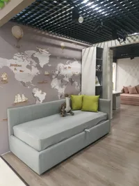 Мягкая кровать-диван КАРАТ-900  с подъемным механизмом, 90х200