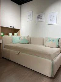 Мягкая кровать-диван ЗУМА L/R с подъемным механизмом, 90x190