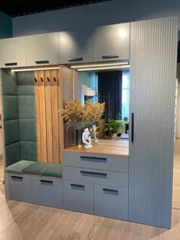 Тумба с зеркалом и комодными ящиками с подсветкой L421 L/R