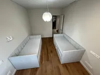 Кровать с подъемным механизмом и ящиком для белья LINE 1