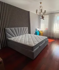 Кровать двуспальная мягкая SUNRISE с подъемным механизмом, 180x200