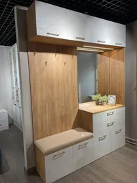 Тумба с зеркалом и комодными ящиками с подсветкой L421 L/R