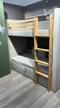 Кровать мягкая двухъярусная DUO L/R
