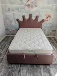 Кровать мягкая QUEEN с подъемным механизмом, 120x200