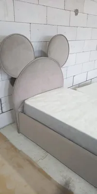 Кровать односпальная мягкая MICKEY с подъемным механизмом, 90x190