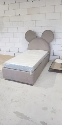 Кровать односпальная мягкая MICKEY с подъемным механизмом, 90x190