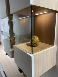 Шкаф навесной со стеклом, с подсветкой L381.2