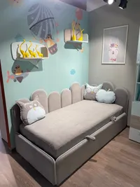 Мягкая кровать-диван КИПРОС с подъемным механизмом, 90x190