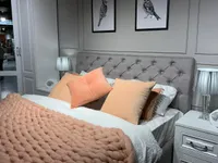 Кровать двуспальная мягкая MIRA с подъемным механизмом, 160x200