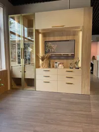 Шкаф-бар со встроенными ящиками с подсветкой R217