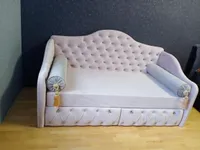 Кровать односпальная мягкая МОНИКА, 90x190