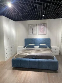 Кровать двуспальная мягкая QUADRO-soft  с подъемным механизмом, 140x200