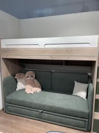 Раскладной диван с обивкой выкатной части BERGAMO BER-1900