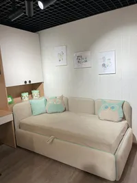 Мягкая кровать-диван ЗУМА L/R с подъемным механизмом, 90x190