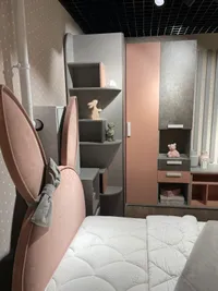 Кровать односпальная мягкая BUNNY  с подъемным механизмом, 90x200