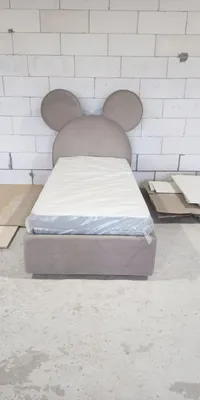 Кровать односпальная мягкая MICKEY с подъемным механизмом, 90x200