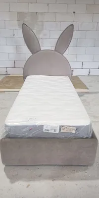 Кровать односпальная мягкая BUNNY  с подъемным механизмом, 90x200