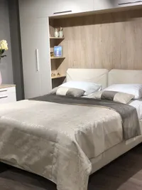 Кровать двуспальная мягкая KOLIBRI с подъемным механизмом, 140x200