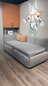 Мягкая кровать-диван ZUMA L/R с подъемным механизмом, 90x190