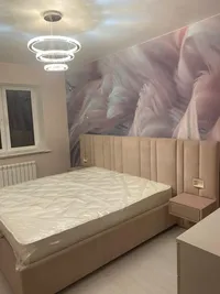 Кровать двуспальная мягкая HILTON с подъемным механизмом и мягкими панелями, 180x200