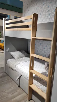 Кровать мягкая двухъярусная DUO L/R