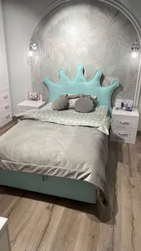 Кровать мягкая КВИН с подъемным механизмом, 120x200