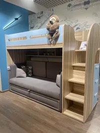 Кровать-чердак E909, 90x200 L/R