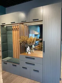 Тумба с зеркалом и комодными ящиками с подсветкой L421 L/R