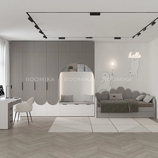 Lazio детская фрезерованные фасады в эмали 91