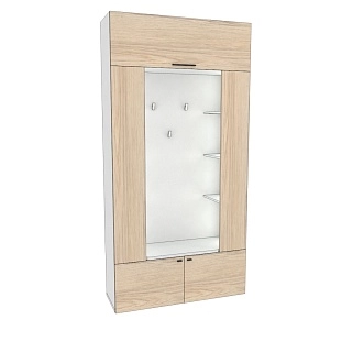 Секция под крючки с полками с подсветкой L418 L/R