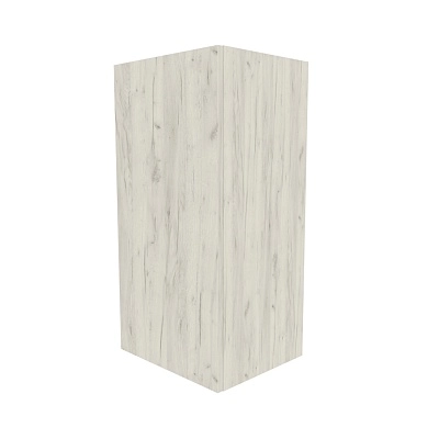 Навесная полка вертикальная с фасадом  2 ниши E312