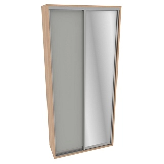 Шкаф-купе ХG126.45-1, профиль INTEGRO, фасад зеркало серебро/МДФ