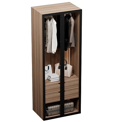 Шкаф для спальни с двумя ящиками с подсветкой R210.60-6