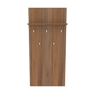 Панель широкая с полкой и крючками L-177