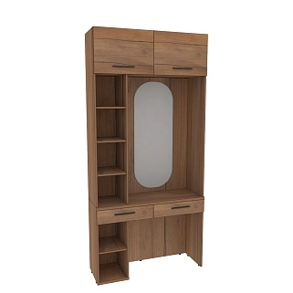 Столик туалетный с антресолью и стеллажом L415