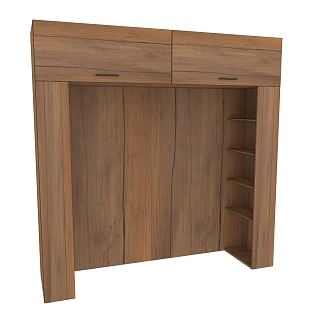 Ниша для кровати с секциями L407.60