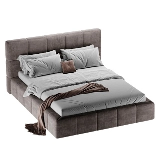 Кровать двуспальная мягкая QUADRO-soft  с подъемным механизмом, 160x200