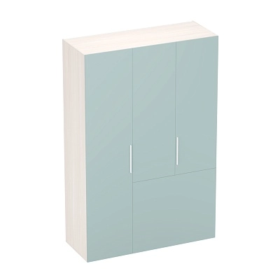 Шкаф двухдверный с фальш-стенкой и раздвижжными дверьми LG205 L/R