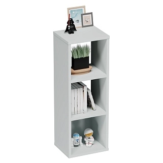 Cтеллаж сквозной книжный на 3 ниши с фасадом E803