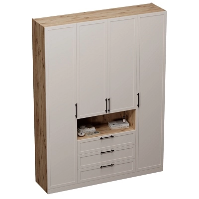 Шкаф четырехдверный для одежды с нишей A205