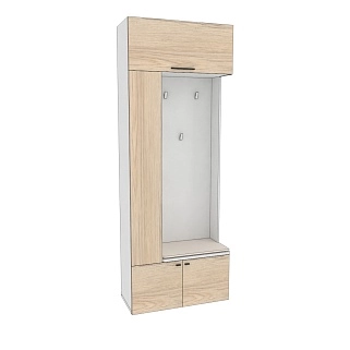 Секция с вешалкой и полками с подсветкой L409 L/R