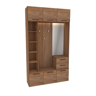 Секция с вешалкой и стеллажом с подсветкой L416